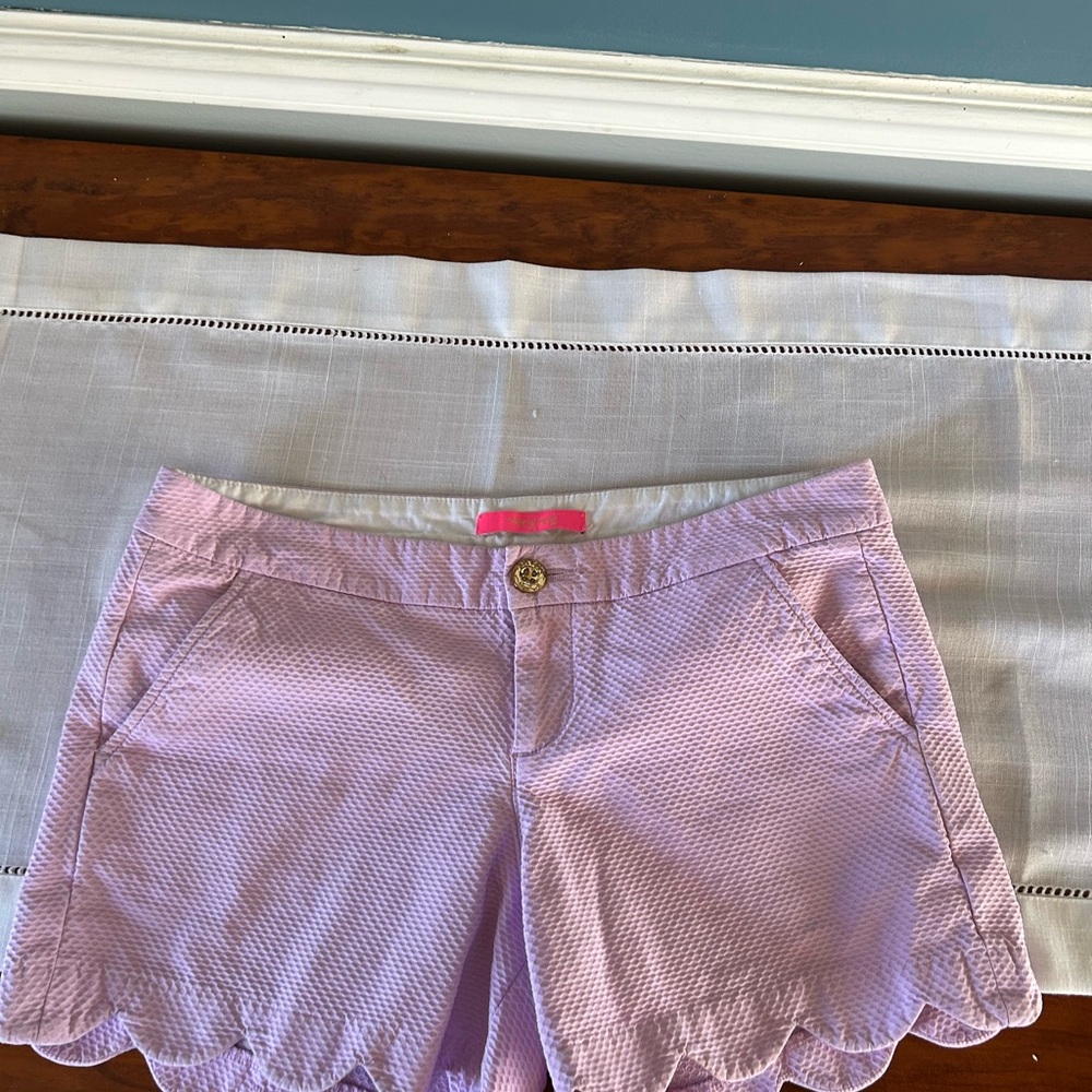 Lilly Pulitzer Lavender Scalloped  Shorts